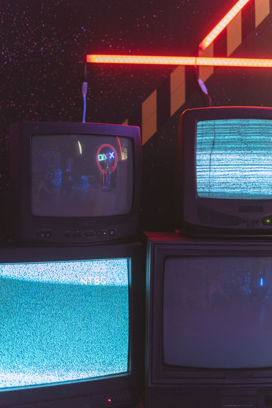 Sony Trinitron CRT monitor screen